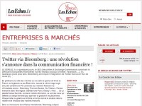 Twitter via Bloomberg : une révolution s’annonce dans la communication financière !