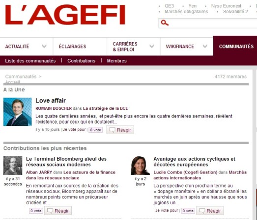 Le Terminal Bloomberg aïeul des réseaux sociaux modernes