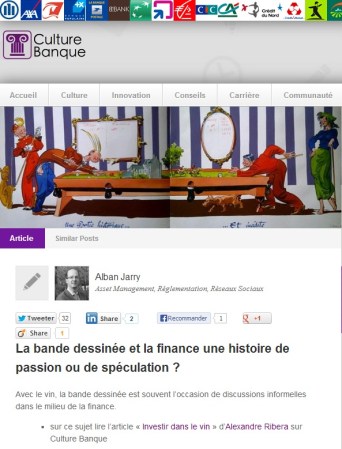 La bande dessinée et la finance une histoire de passion ou de spéculation ?