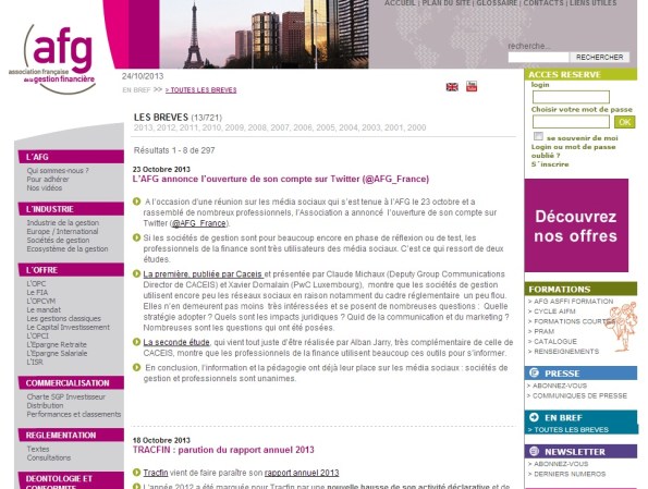 L’AFG annonce l’ouverture de son compte sur Twitter