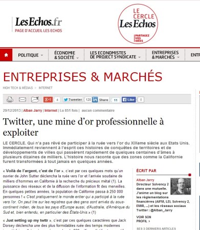 Twitter, une mine d’or professionnelle à exploiter
